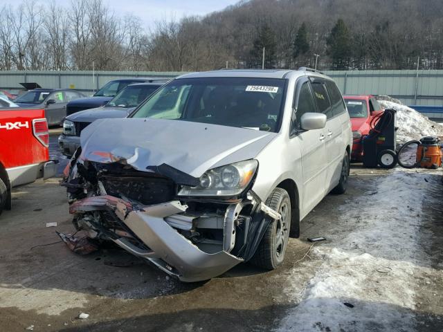 5FNRL38607B457265 - 2007 HONDA ODYSSEY EX SILVER photo 2