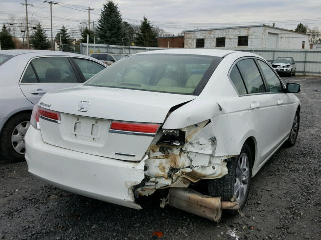 1HGCP2F60CA233926 - 2012 HONDA ACCORD SE WHITE photo 4