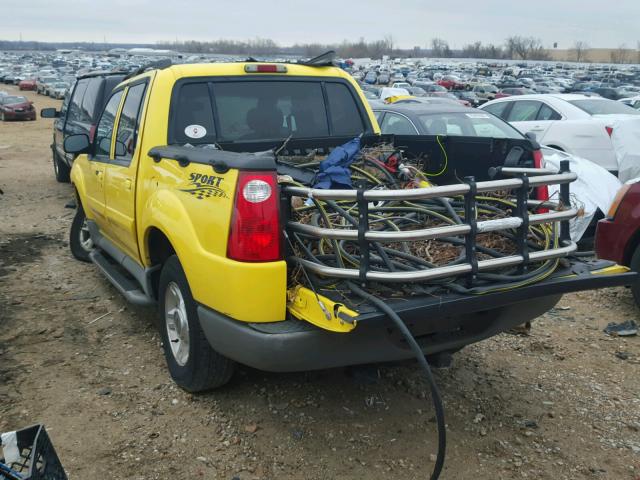 1FMZU67EX3UA99208 - 2003 FORD EXPLORER S YELLOW photo 3