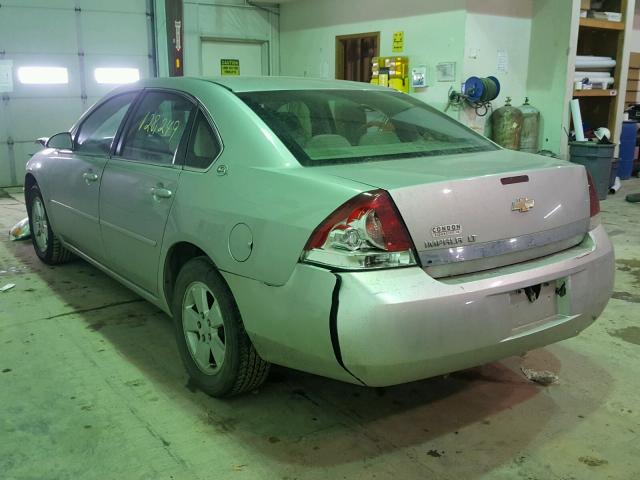 2G1WT58N289104790 - 2008 CHEVROLET IMPALA LT SILVER photo 3