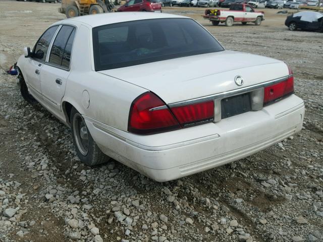 2MEFM74W9YX692387 - 2000 MERCURY GRAND MARQ WHITE photo 3