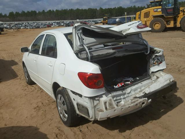 1NXBR32E48Z954369 - 2008 TOYOTA COROLLA CE WHITE photo 3