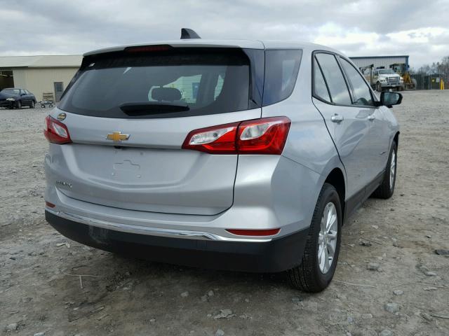 2GNAXHEV5J6158613 - 2018 CHEVROLET EQUINOX LS SILVER photo 4