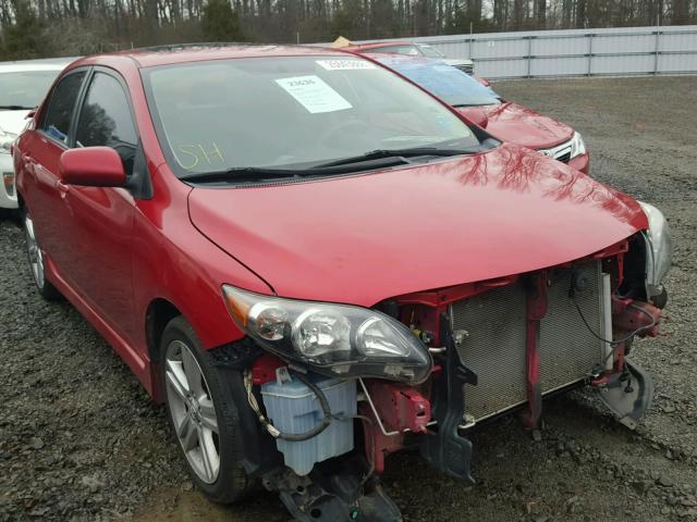 5YFBU4EE1DP101147 - 2013 TOYOTA COROLLA BA RED photo 1