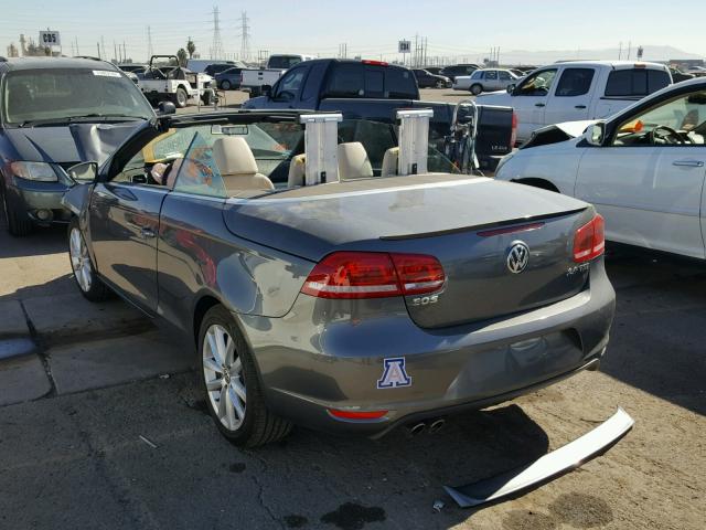 WVWBW8AH0FV002093 - 2015 VOLKSWAGEN EOS KOMFOR GRAY photo 3