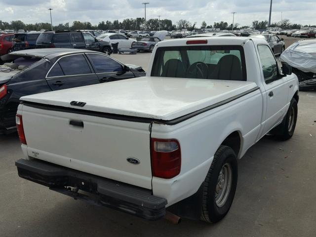 1FTYR10C51TA05123 - 2001 FORD RANGER WHITE photo 4