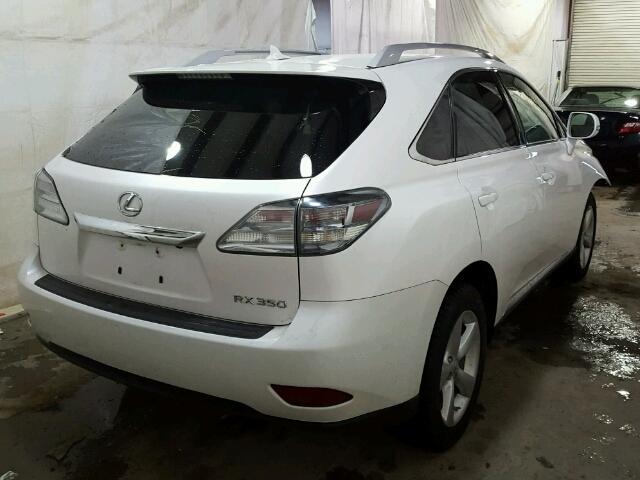 2T2BK1BA3BC088268 - 2011 LEXUS RX 350 WHITE photo 4