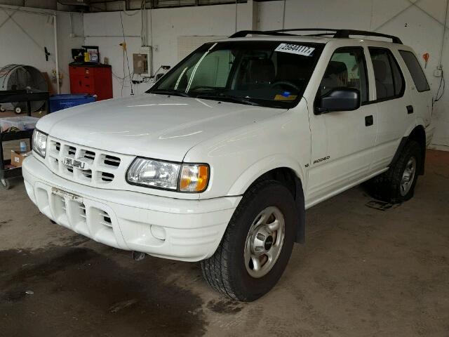 4S2DM58W314344769 - 2001 ISUZU RODEO S WHITE photo 2