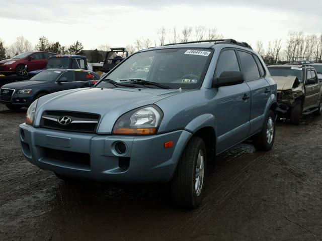 KM8JM12B79U036766 - 2009 HYUNDAI TUCSON GLS BLUE photo 2