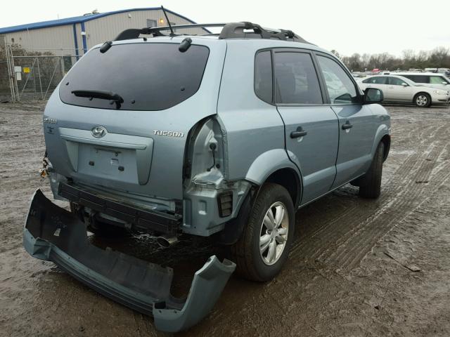 KM8JM12B79U036766 - 2009 HYUNDAI TUCSON GLS BLUE photo 4