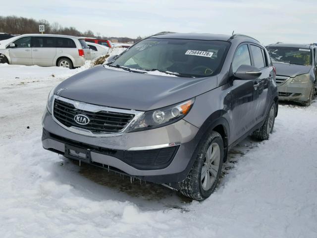 KNDPBCA20B7083031 - 2011 KIA SPORTAGE L GRAY photo 2