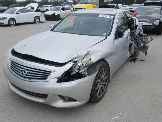 JN1CV6AP8BM305600 - 2011 INFINITI G37 BASE SILVER photo 2