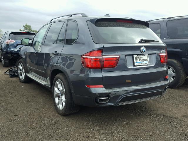 5UXZV8C53CL425289 - 2012 BMW X5 XDRIVE5 BLUE photo 3