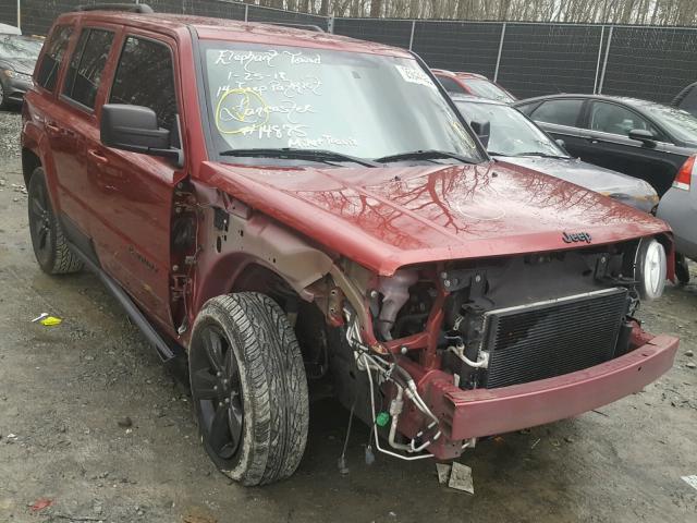 1C4NJPBA4ED814685 - 2014 JEEP PATRIOT SP RED photo 1