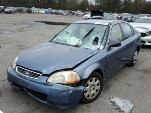 2HGEJ6679WH588187 - 1998 HONDA CIVIC LX BLUE photo 2