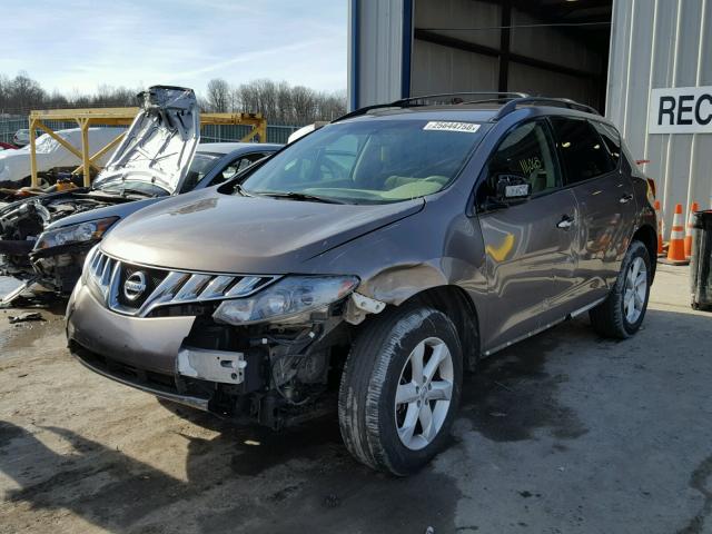 JN8AZ1MW6AW118619 - 2010 NISSAN MURANO S BROWN photo 2