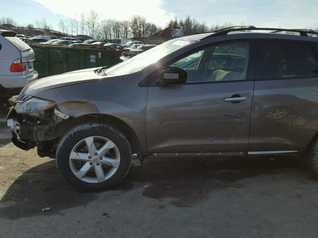 JN8AZ1MW6AW118619 - 2010 NISSAN MURANO S BROWN photo 9