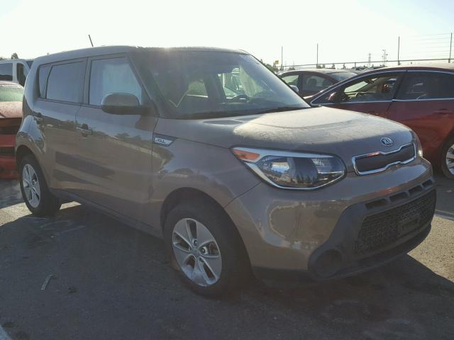 KNDJN2A29F7153302 - 2015 KIA SOUL BROWN photo 1