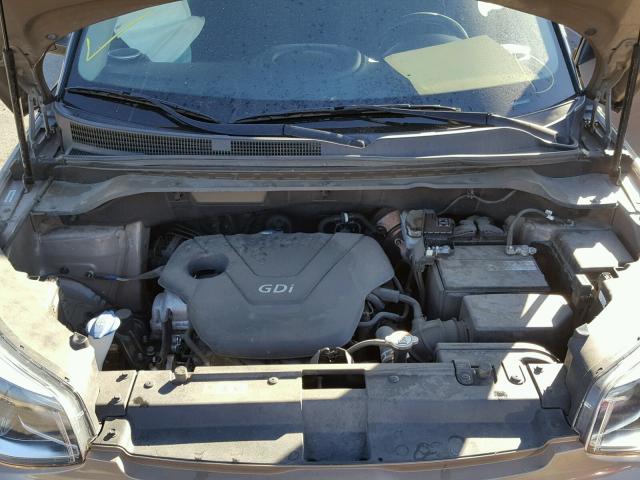 KNDJN2A29F7153302 - 2015 KIA SOUL BROWN photo 7