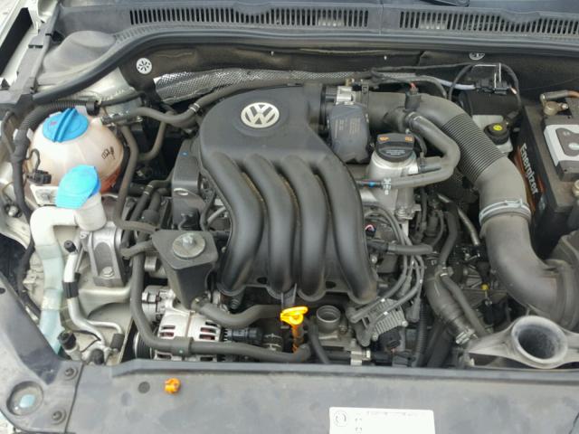 3VW2K7AJ2BM330738 - 2011 VOLKSWAGEN JETTA BASE ვერცხლისფერი ფოტო 7