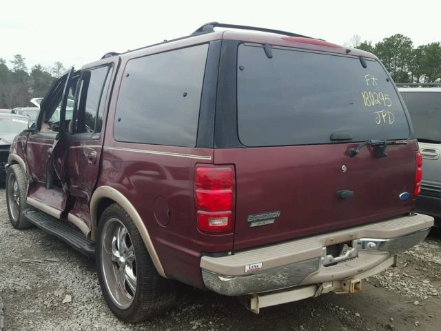 1FMEU17L3VLC36918 - 1997 FORD EXPEDITION BURGUNDY photo 3