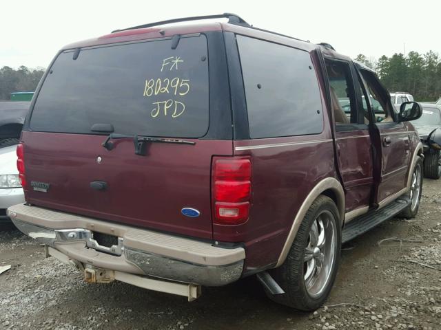 1FMEU17L3VLC36918 - 1997 FORD EXPEDITION BURGUNDY photo 4