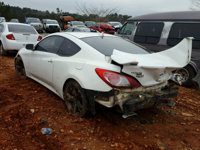 KMHHU6KH5AU011532 - 2010 HYUNDAI GENESIS CO WHITE photo 3