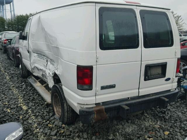 1FTNE24W98DB03505 - 2008 FORD ECONOLINE WHITE photo 3