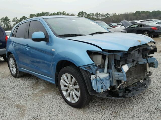 JA4AR4AUXBZ016122 - 2011 MITSUBISHI OUTLANDER BLUE photo 1