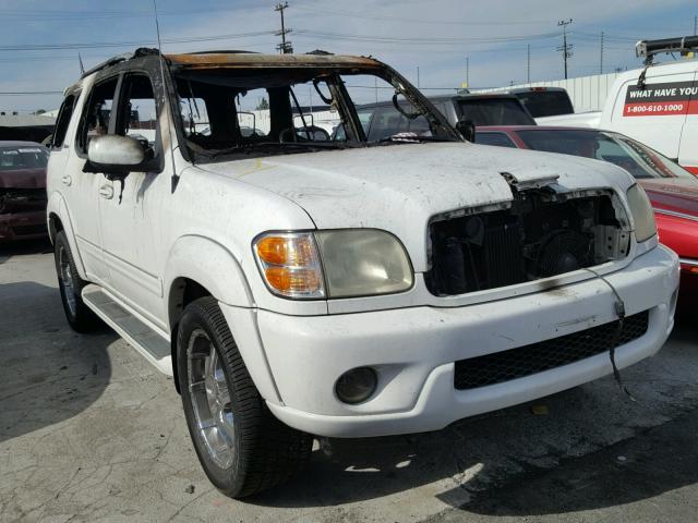 5TDZT38A73S196095 - 2003 TOYOTA SEQUOIA LI WHITE photo 1