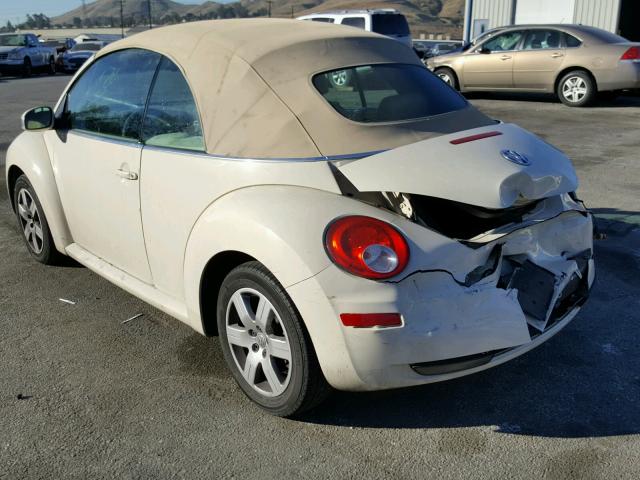 3VWRG31Y47M400785 - 2007 VOLKSWAGEN NEW BEETLE CREAM photo 3