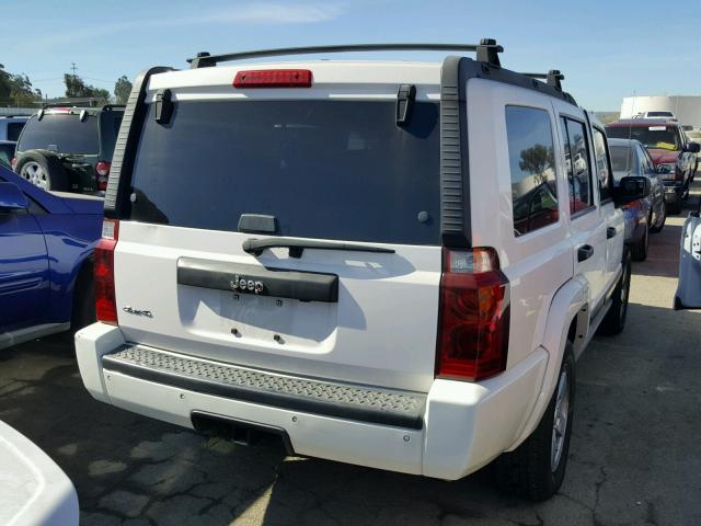 1J8HG48N46C168701 - 2006 JEEP COMMANDER WHITE photo 4