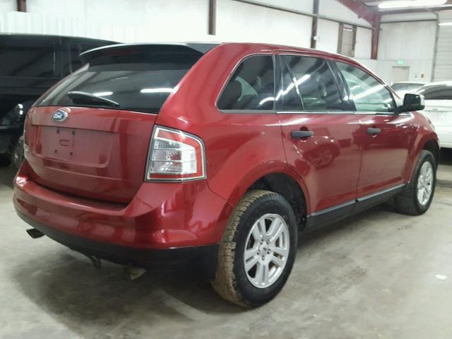 2FMDK36C67BA72517 - 2007 FORD EDGE SE RED photo 4