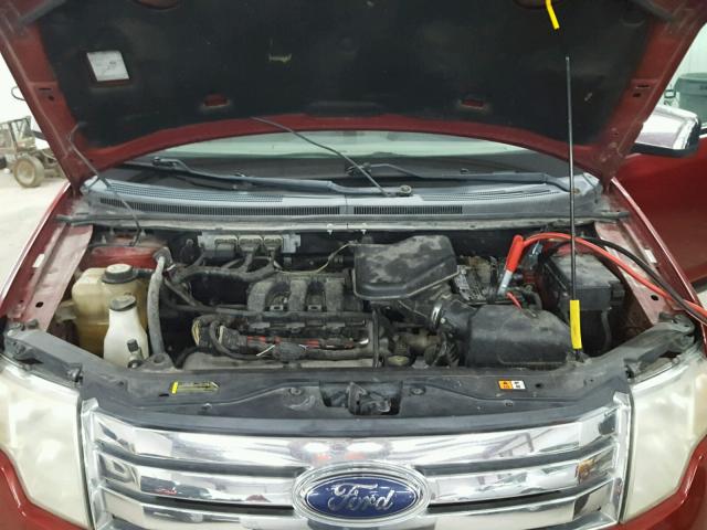 2FMDK36C67BA72517 - 2007 FORD EDGE SE RED photo 7