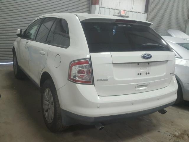 2FMDK3JC9ABB74103 - 2010 FORD EDGE SEL WHITE photo 3