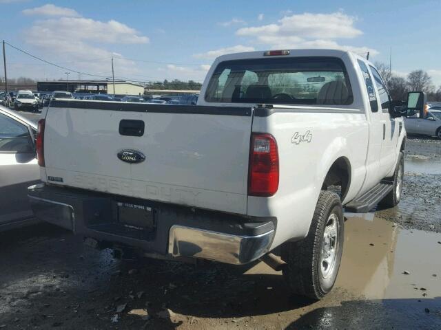 1FTWX31549EB18182 - 2009 FORD F350 SUPER WHITE photo 4