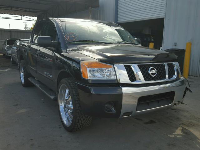 1N6BA07D38N348157 - 2008 NISSAN TITAN XE BLACK photo 1