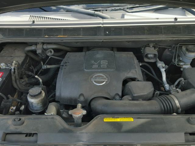 1N6BA07D38N348157 - 2008 NISSAN TITAN XE BLACK photo 7