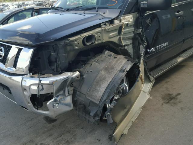 1N6BA07D38N348157 - 2008 NISSAN TITAN XE BLACK photo 9