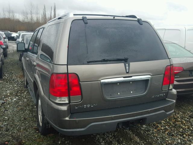 5LMEU78H83ZJ22031 - 2003 LINCOLN AVIATOR 米色 照片 3