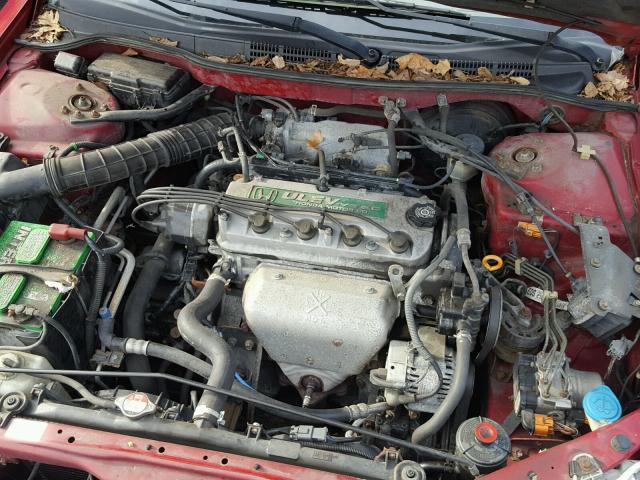 1HGCG3279YA017908 - 2000 HONDA ACCORD EX RED photo 7