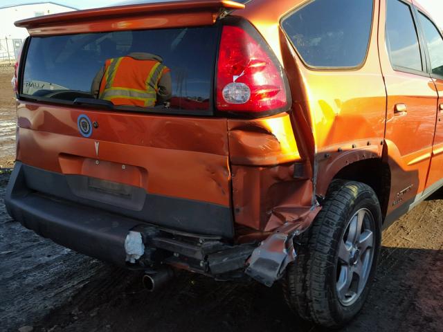 3G7DA03E63S600684 - 2003 PONTIAC AZTEK ORANGE photo 9