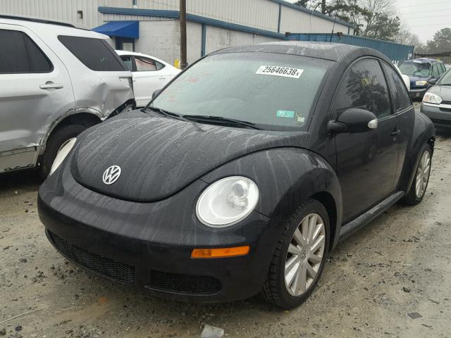 3VWRW31C58M525187 - 2008 VOLKSWAGEN NEW BEETLE BLACK photo 2