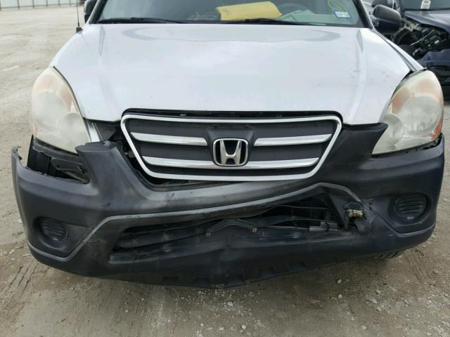 JHLRD68596C011359 - 2006 HONDA CR-V LX SILVER photo 9