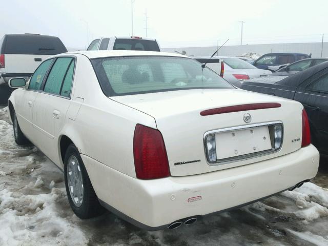 1G6KE57Y72U125515 - 2002 CADILLAC DEVILLE DH WHITE photo 3