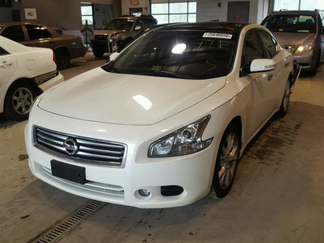 1N4AA5AP4EC909283 - 2014 NISSAN MAXIMA S WHITE photo 2