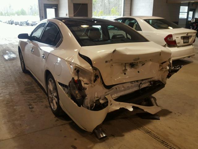 1N4AA5AP4EC909283 - 2014 NISSAN MAXIMA S WHITE photo 3