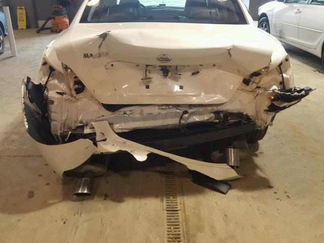 1N4AA5AP4EC909283 - 2014 NISSAN MAXIMA S WHITE photo 9