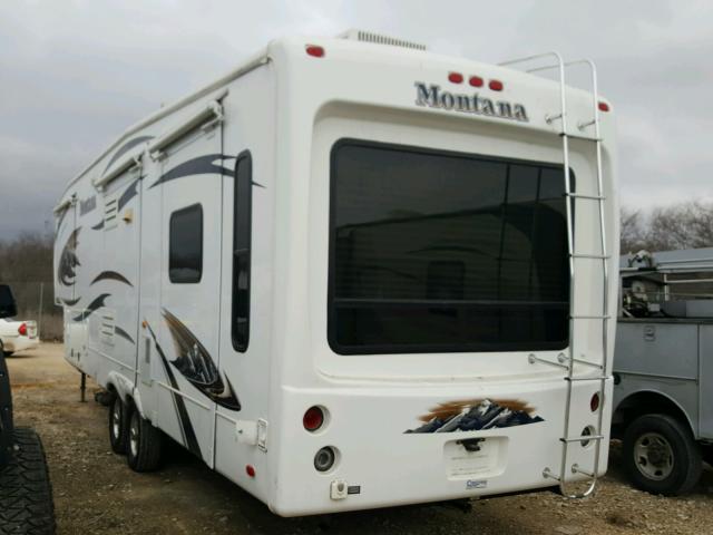 4YDF34528B4701140 - 2011 KEYSTONE MONTANA WHITE photo 3