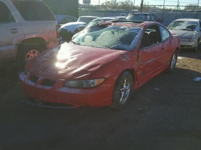 1G2WR12192F255942 - 2002 PONTIAC GRAND PRIX RED photo 2
